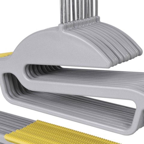 WIESZAK FLEXI KOMPLET 20 SZTUK SZAROŻÓŁTY
