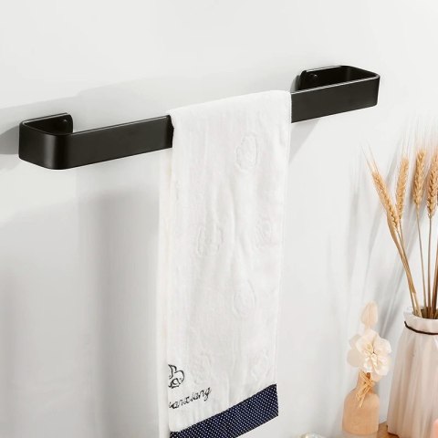 WIESZAK METALOWY ŚCIENNY KASOS 30 CM CZARNY LOFT