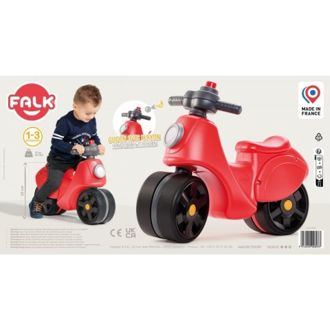 Falk Jeździk Scooter Strada Scooter Czerwony Ciche Opony od 1 Roku FALK Falk Jeździk Scooter Strada Scooter Czerwony Ciche Opony od 1 Roku FALK