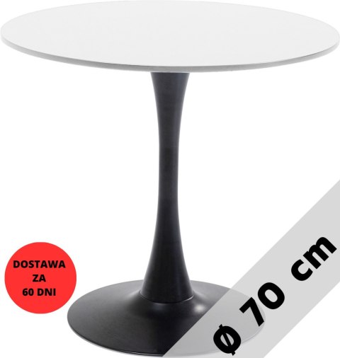 Stół okrągły VICTORY WHITE 70 cm SMOKE Lugano Stół okrągły VICTORY WHITE 70 cm SMOKE Lugano