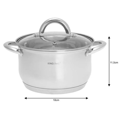 ZESTAW 3 GARNKÓW KINGHOFF Z POKRYWAMI KH-4446 KINGHOFF ZESTAW 3 GARNKÓW KINGHOFF Z POKRYWAMI KH-4446 KINGHOFF
