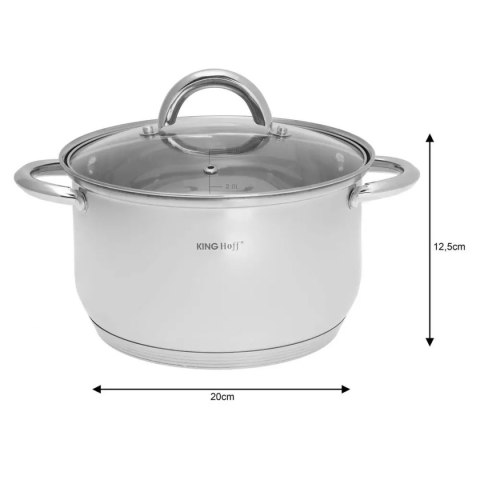 ZESTAW 3 GARNKÓW KINGHOFF Z POKRYWAMI KH-4446 KINGHOFF ZESTAW 3 GARNKÓW KINGHOFF Z POKRYWAMI KH-4446 KINGHOFF