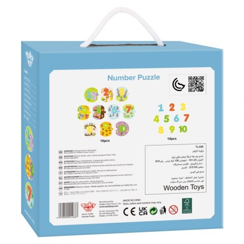 TOOKY TOY Edukacyjne Puzzle Układanka Montessori Nauka Liczenia Tooky Toy TOOKY TOY Edukacyjne Puzzle Układanka Montessori Nauka Liczenia Tooky Toy