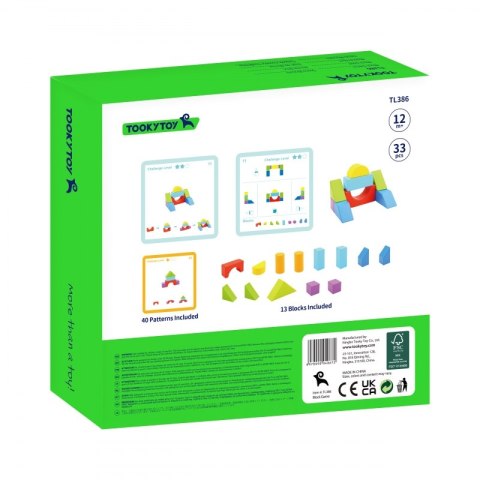 TOOKY TOY Gra Drewniane Klocki Block Game Tooky Toy