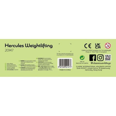CLASSIC WORLD Edukacyjna Waga Równoważnia Hercules dla Dzieci MONTESSORI 7 el. Classic World