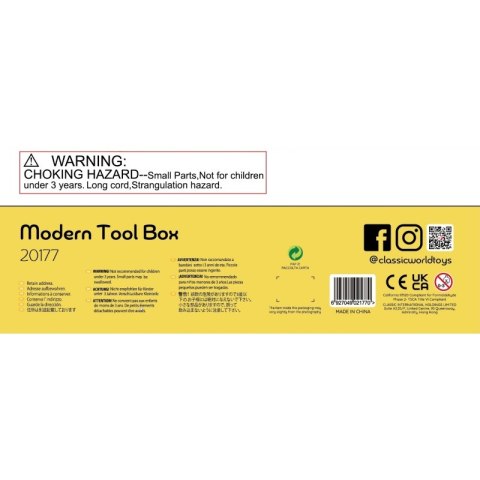 CLASSIC WORLD Wooden Tool Set Box 15 pcs. Classic World