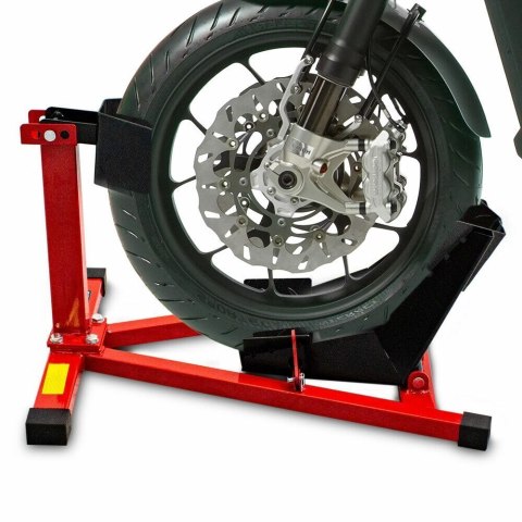 Stojak przedni do motocykla czerwono-czarny solidny uniwersalny stabilny Bituxx