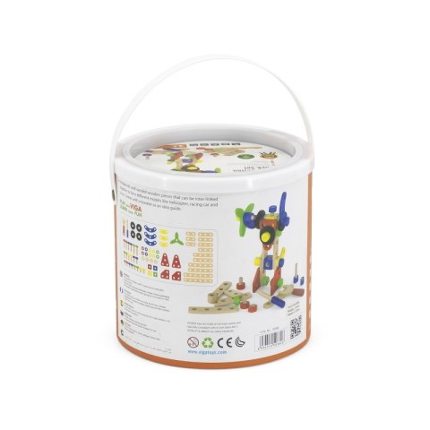 Viga Zestaw klocków konstrukcyjnych 68 elementów Montessori Viga Toys