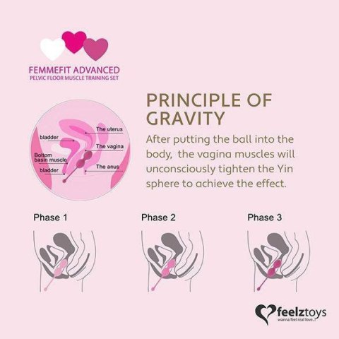 FeelzToys - FemmeFit Advanced Pelvic Muscle Training Set 3 pcs Boss of toys FeelzToys - FemmeFit Advanced Pelvic Muscle Training Set 3 pcs Boss of toys