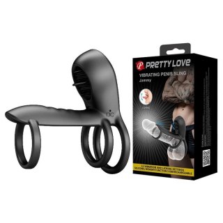 PRETTY LOVE - VIBRATING PENIS SLING Jammy, 12 vibration functions 12 licking settings Memory function Boss of toys