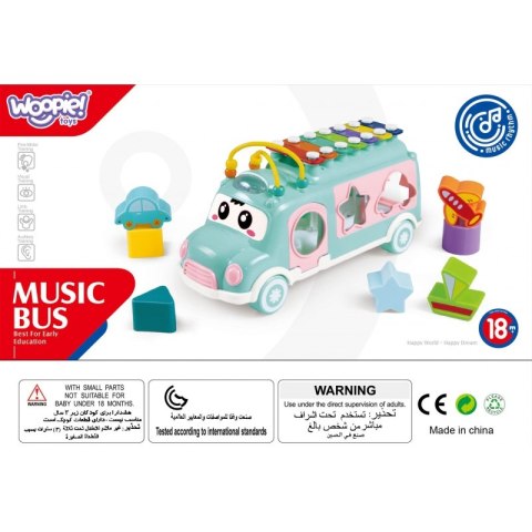 WOOPIE BABY Samochodzik Muzyczny Sorter z Cymbałkami Zielony Woopie