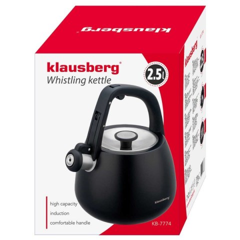 CZAJNIK STALOWY Z GWIZDKIEM 2,5L KLAUSBERG KB-7774 KLAUSBERG