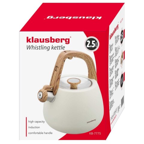 CZAJNIK STALOWY Z GWIZDKIEM 2,5L KLAUSBERG KB-7775 KLAUSBERG CZAJNIK STALOWY Z GWIZDKIEM 2,5L KLAUSBERG KB-7775 KLAUSBERG