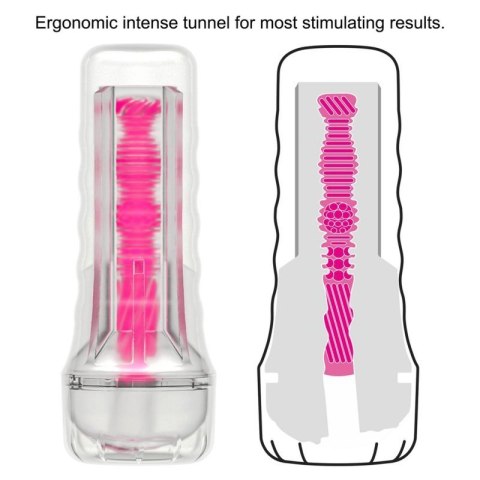 8.5&#039;&#039; Lumino Play Masturbator - Pink Glow Boss of toys