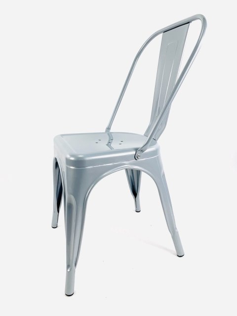 Krzesło metalowe loft CORSICA LIGHT GREY - II GATUNEK Lugano