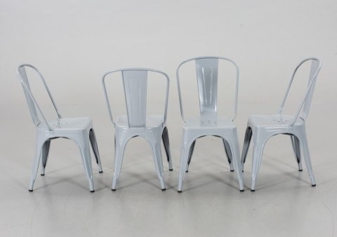 Krzesło metalowe loft CORSICA LIGHT GREY - II GATUNEK Lugano