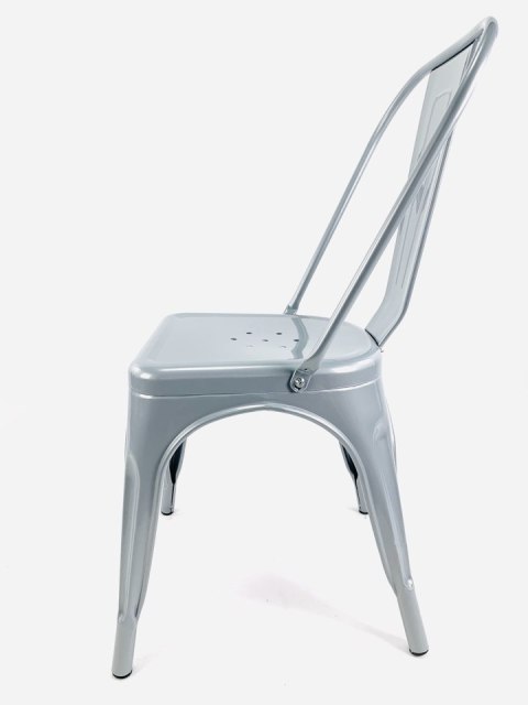 Krzesło metalowe loft CORSICA LIGHT GREY - II GATUNEK Lugano