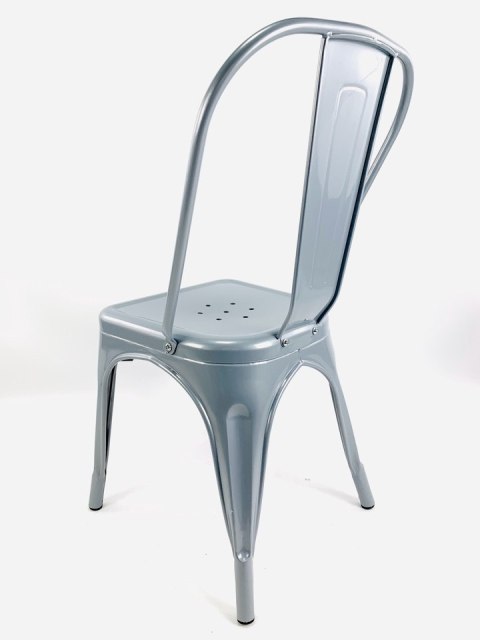Krzesło metalowe loft CORSICA LIGHT GREY - II GATUNEK Lugano
