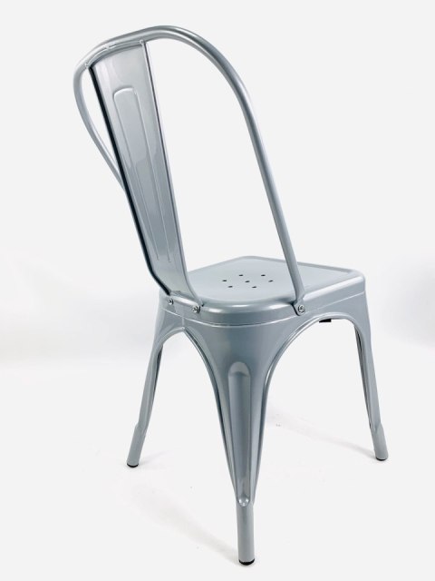 Krzesło metalowe loft CORSICA LIGHT GREY - II GATUNEK Lugano