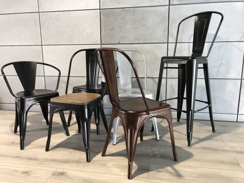 Krzesło metalowe loft metalowe loft CORSICA COPPER II GATUNEK Lugano