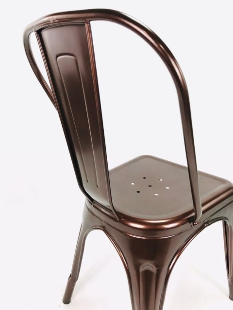 Krzesło metalowe loft metalowe loft CORSICA COPPER II GATUNEK Lugano