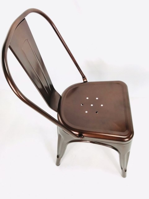 Krzesło metalowe loft metalowe loft CORSICA COPPER II GATUNEK Lugano