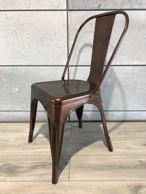 Krzesło metalowe loft metalowe loft CORSICA COPPER II GATUNEK Lugano