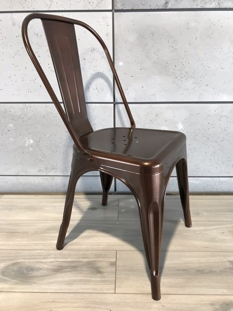 Krzesło metalowe loft metalowe loft CORSICA COPPER II GATUNEK Lugano