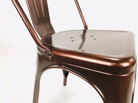 Krzesło metalowe loft metalowe loft CORSICA COPPER II GATUNEK Lugano