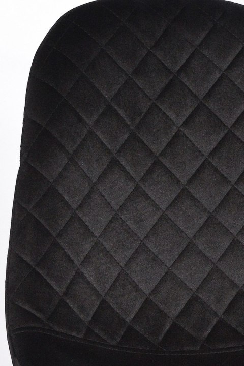 Krzesło tapicerowane CARO VELVET BLACK Lugano