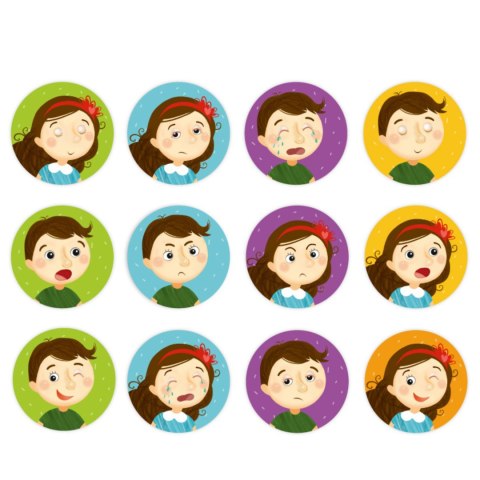 MINI MEMO GRA EMOCJE GRA MEMORY DLA NAJMŁODSZYCH 24 KARTY Z UROCZE BUŹKI MINI MEMO GRA EMOCJE GRA MEMORY DLA NAJMŁODSZYCH 24 KARTY Z UROCZE BUŹKI