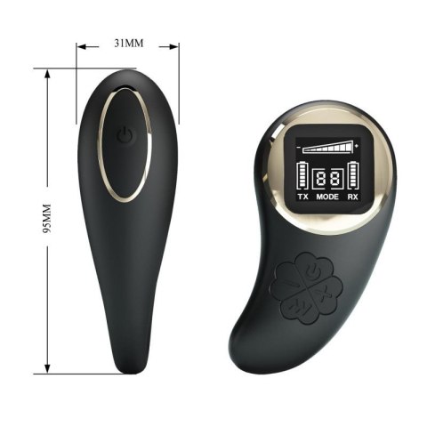 PRETTY LOVE - Nathan, Wireless remote control 9 speed levels 10 vibration functions, ABS Silicone , USB rechargeable Boss of toys