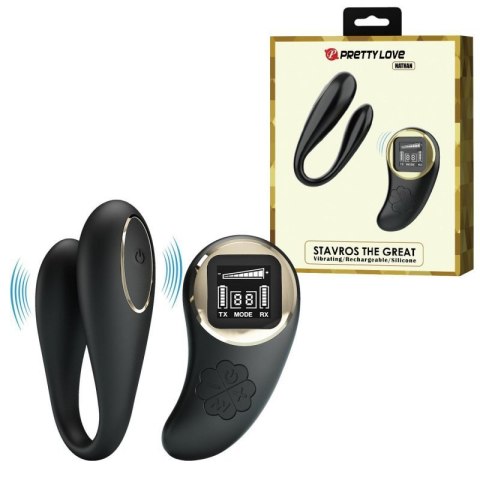 PRETTY LOVE - Nathan, Wireless remote control 9 speed levels 10 vibration functions, ABS Silicone , USB rechargeable Boss of toys