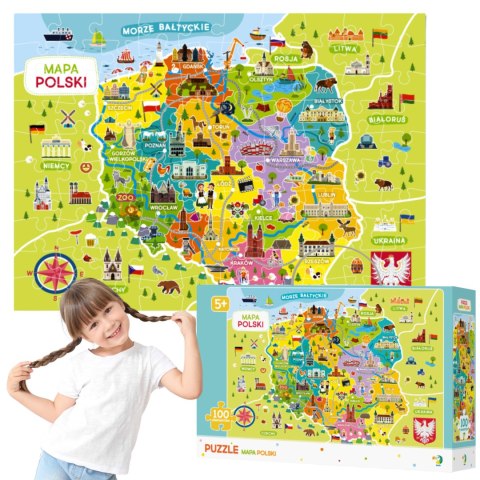 Puzzle Mapa Polski 0127 Puzzle Mapa Polski 0127