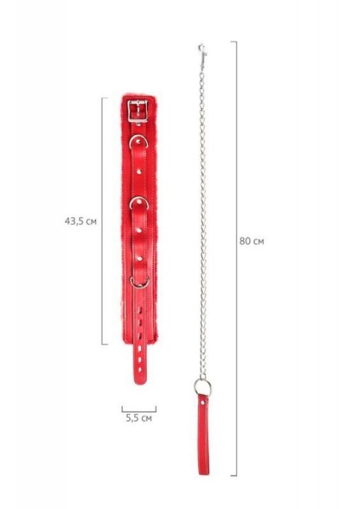 Anonymo collar, PU leather, red Boss of toys Anonymo collar, PU leather, red Boss of toys