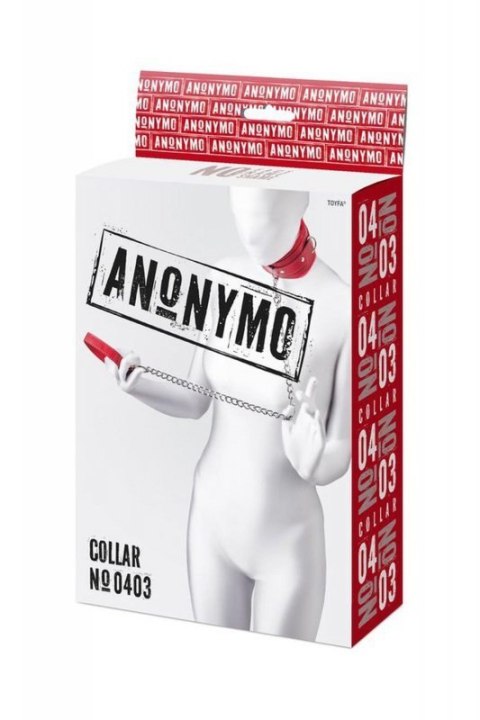 Anonymo collar, PU leather, red Boss of toys Anonymo collar, PU leather, red Boss of toys