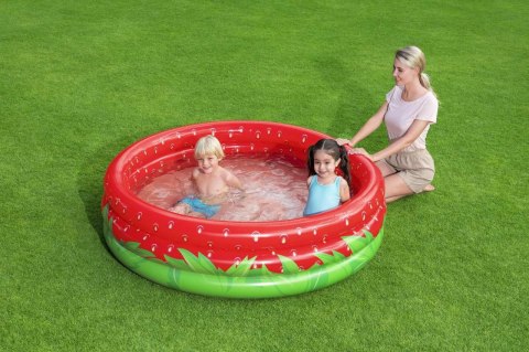Basen Słodka Truskawka dla dzieci 2+ Brodzik 160x38cm BESTWAY + Łatka naprawcza