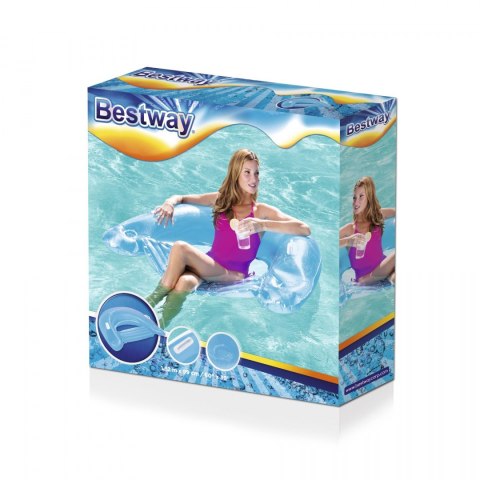 Fotel Z Oparciem Lazy Lounge Niebieski BESTWAY Fotel Z Oparciem Lazy Lounge Niebieski BESTWAY