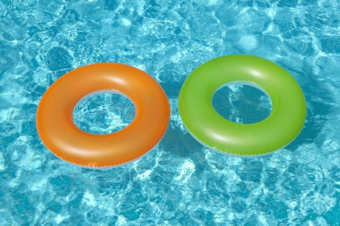 Koło do Pływania Pomarańczowe Neon 91 cm BESTWAY Koło do Pływania Pomarańczowe Neon 91 cm BESTWAY