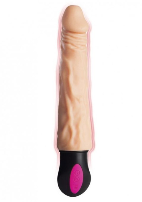 A-TOYS Realistic Vibrator with heating, TPE, 12 Modes, bendable, recharble Boss of toys