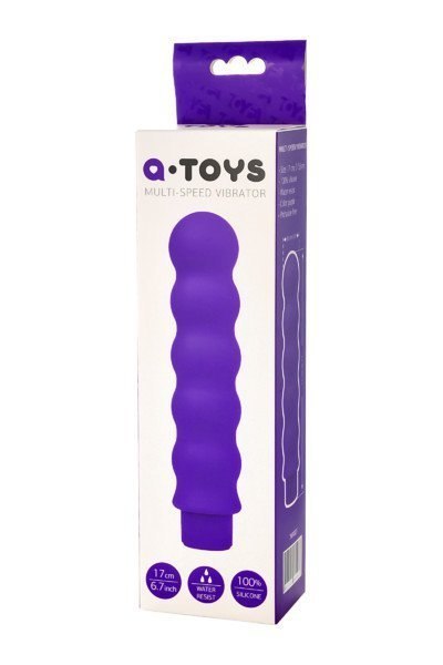 A-TOYS, Vibrator, Silicone, Purple, 17 cm Boss of toys
