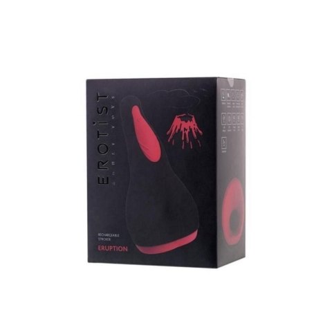 EROTIST Eruption; Rechargeable masturbator, Silicone, Black, 18.5 cm. Boss of toys EROTIST Eruption; Rechargeable masturbator, Silicone, Black, 18.5 cm. Boss of toys