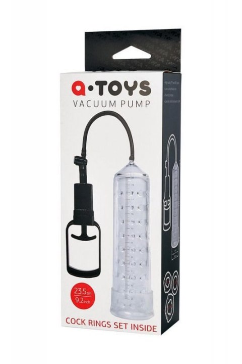 A-TOYS, Penis Pump, PVC, Transparent, 23.5 cm Boss of toys