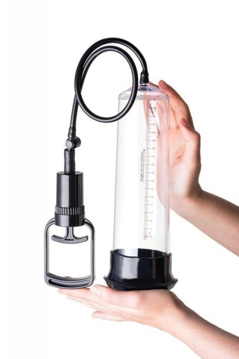 A-TOYS, Penis Pump, PVC, Transparent, 27.5 cm, 3 cock rings included Boss of toys