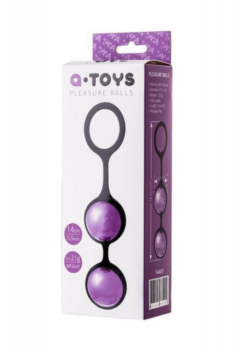 A-TOYS, Vaginal balls, ABS plastic, Purple, O 3.1 cm Boss of toys