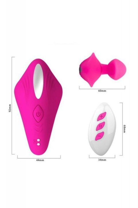 A-TOYS Vibrator for couples Cobrum, silicone, pink, 9.6 cm Boss of toys