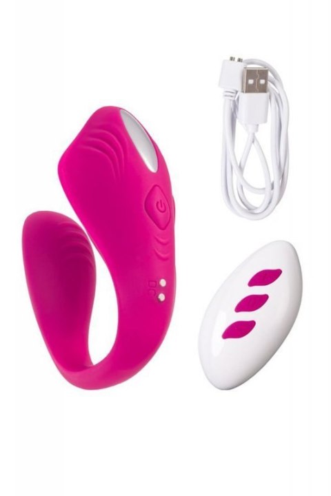 A-TOYS Vibrator for couples Cobrum, silicone, pink, 9.6 cm Boss of toys