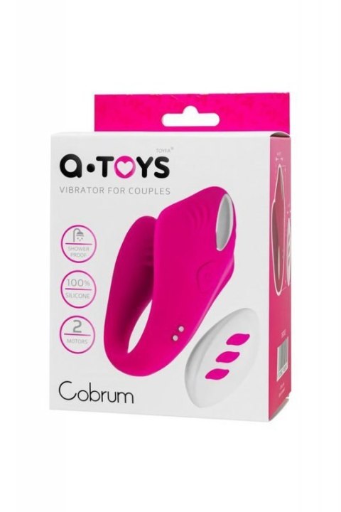 A-TOYS Vibrator for couples Cobrum, silicone, pink, 9.6 cm Boss of toys