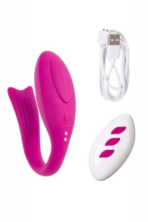 A-TOYS Vibrator for couples Dolphy, silicone, pink, 9.6 cm Boss of toys