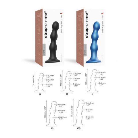 DILDO PLUG BALLS METALLIC BLUE - S Boss of toys DILDO PLUG BALLS METALLIC BLUE - S Boss of toys